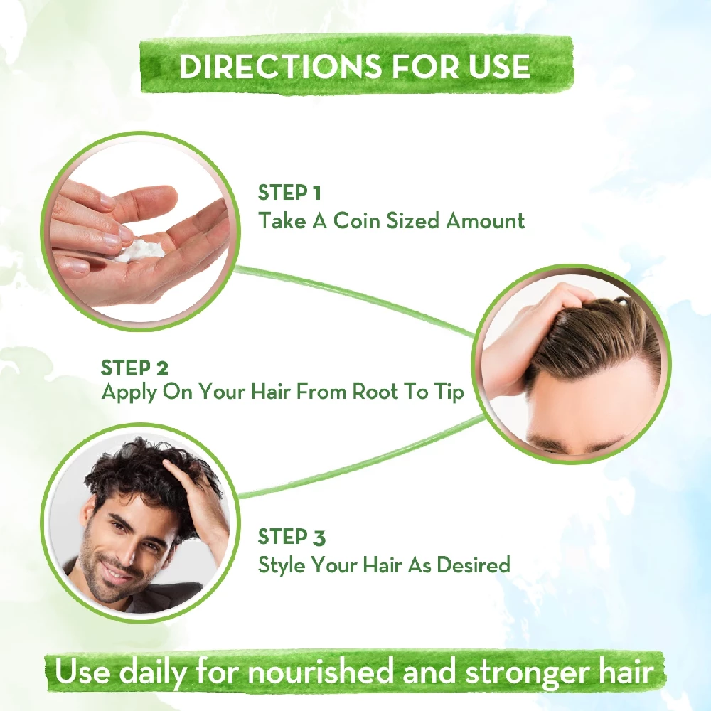 Onion Hair Styling Cream for Men with Onion & Redensyl for Nourishment & Styling, 100 g-4.webp